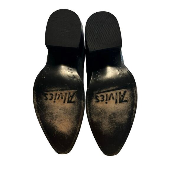 Alvies THE RAINEY Leather Boots Gray Women’s Size 8B Western Rodeo Cowgirl - Picture 16 of 16